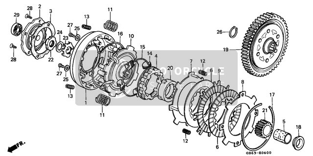 Honda C90 1984 Clutch for a 1984 Honda C90